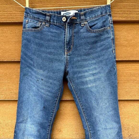 Old Navy Boys 14 Skinny Adjustable Waist Denim Casual Jeans - Picture 3 of 13